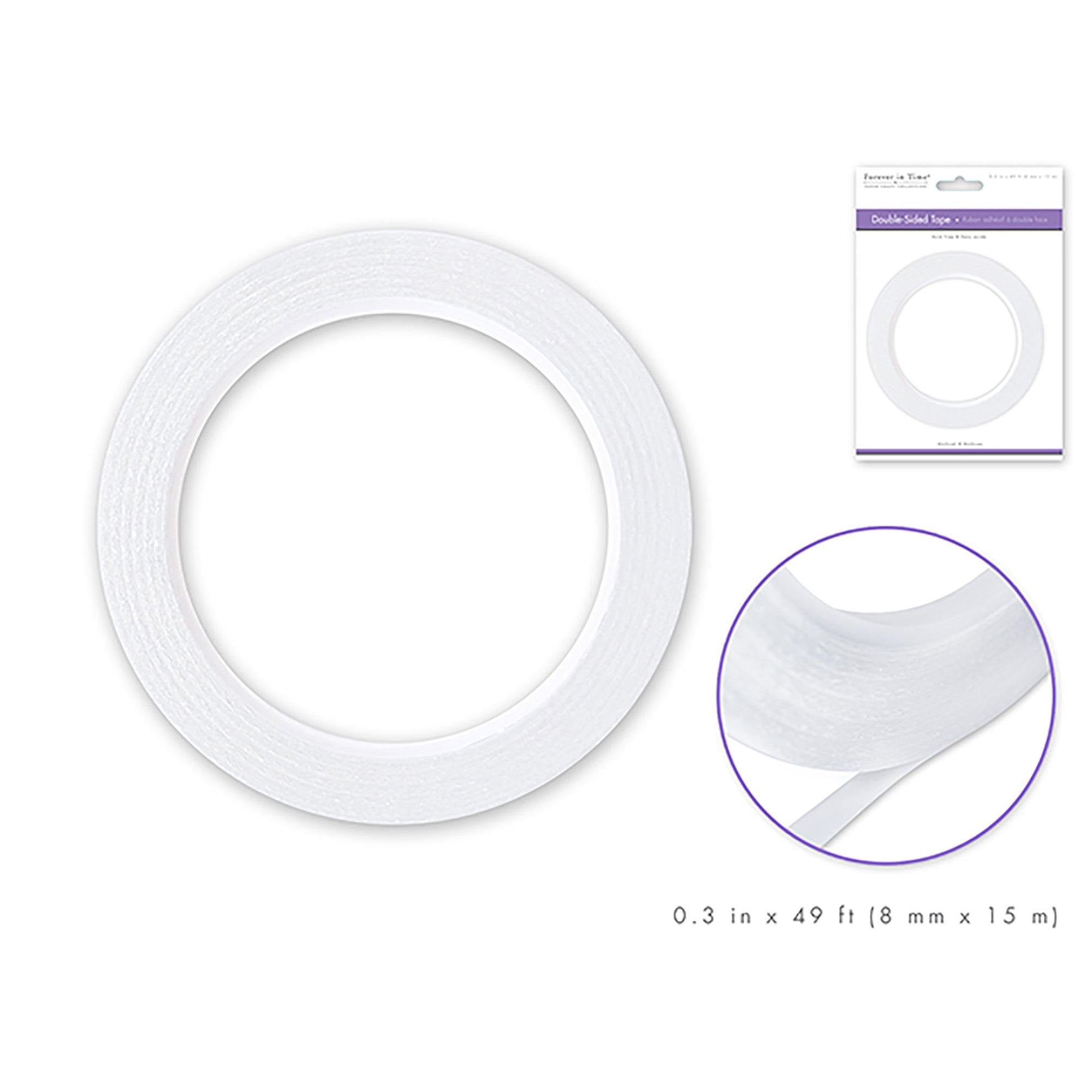 Paper Craft Tape: 8Mm Double-Side Adhesive X15M Acidfree - Dollar Max Dépôt