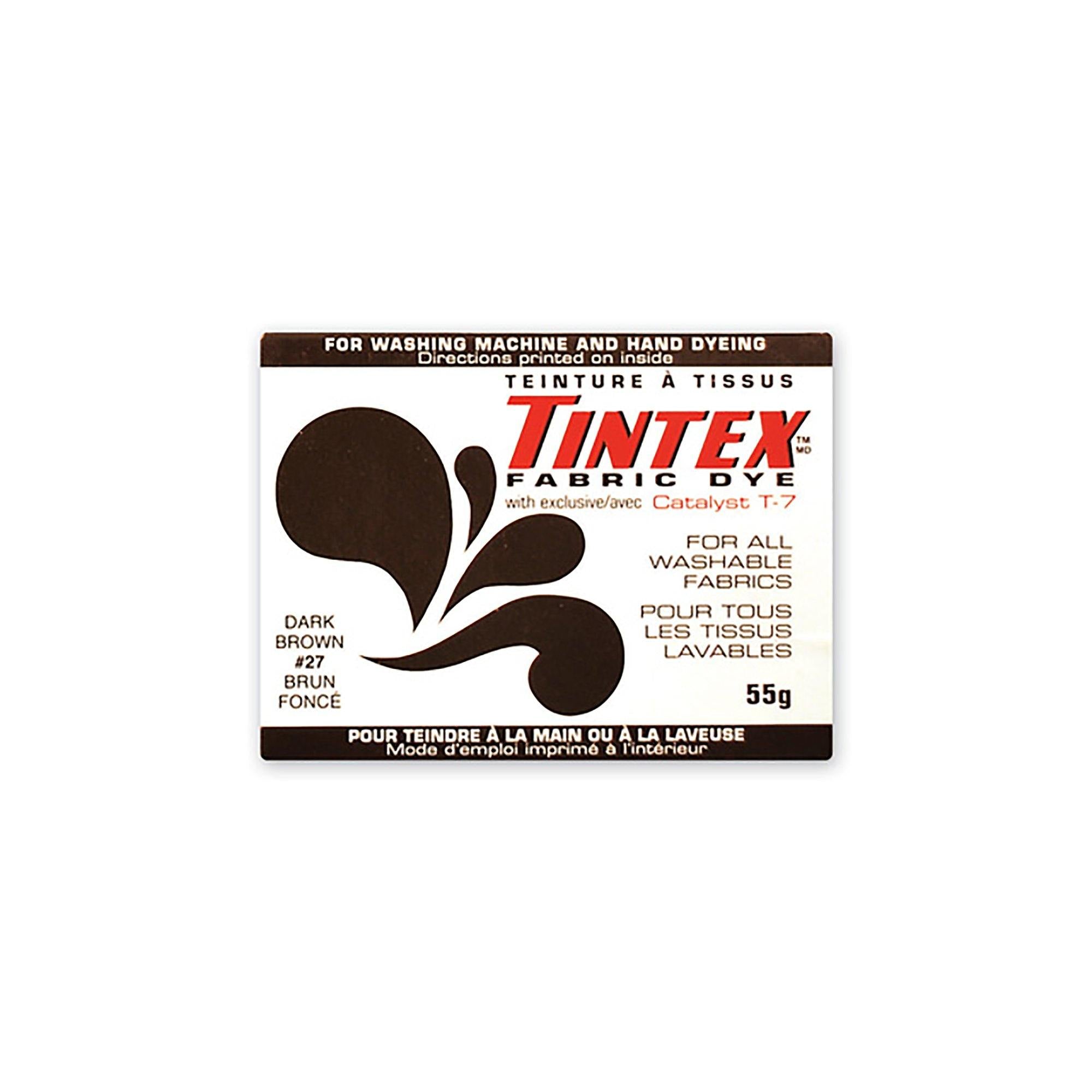 27 Dark Brown Tintex: 55G Fabric Dye For All Washable Fabrics - Dollar Max Dépôt