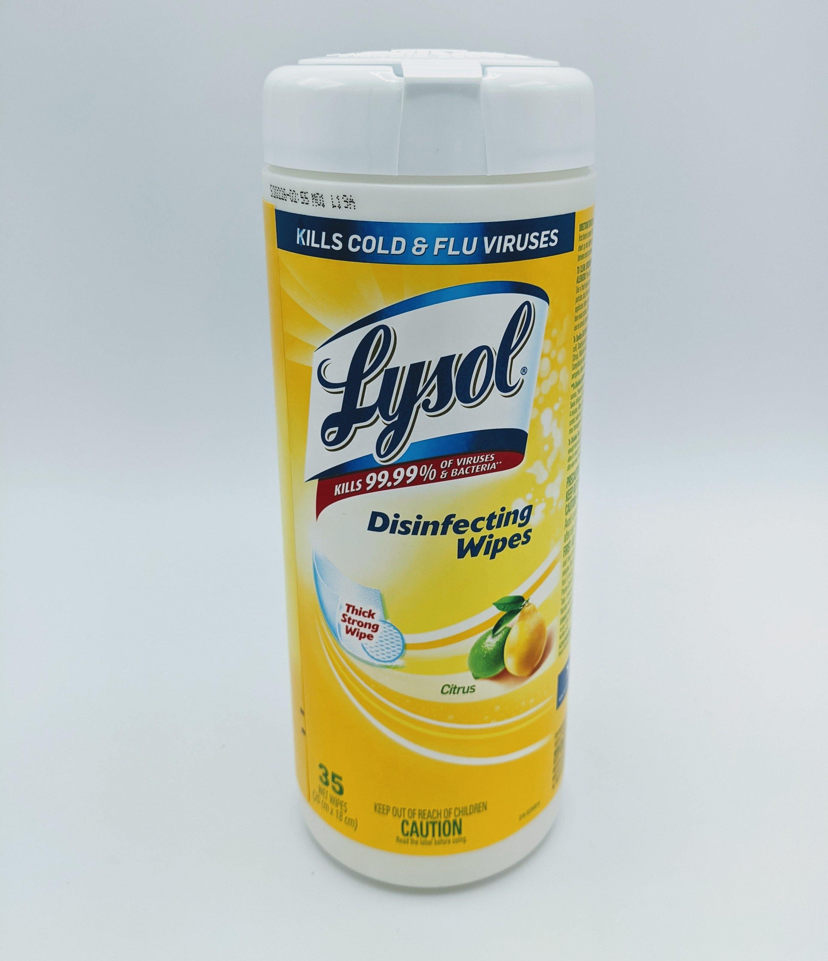 Lysol Disinfectant Wipes - 35 CT - Dollar Max Depot