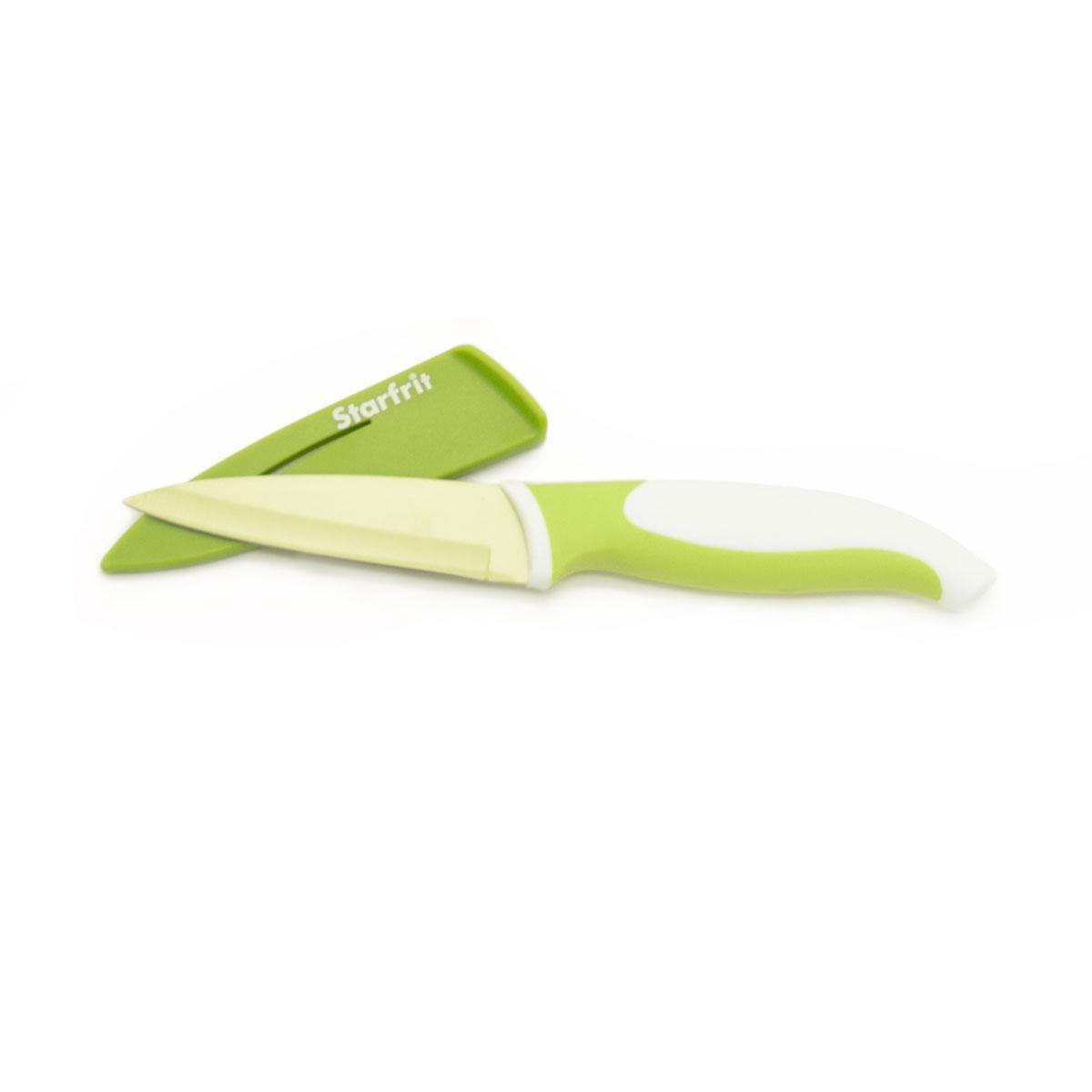 Starfrit 3.5" Paring Knife With Sharpening Sheath - Dollar Max Depot