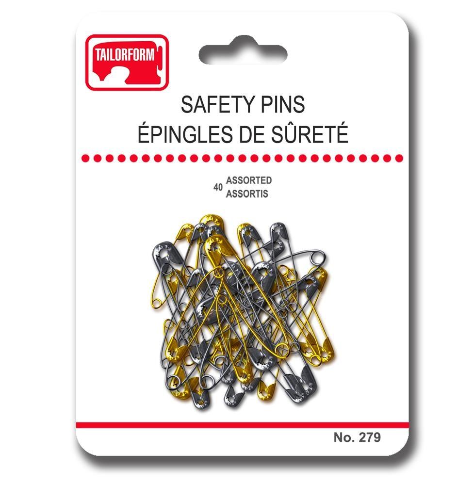 Assorted Safety Pins - Dollar Max Depot