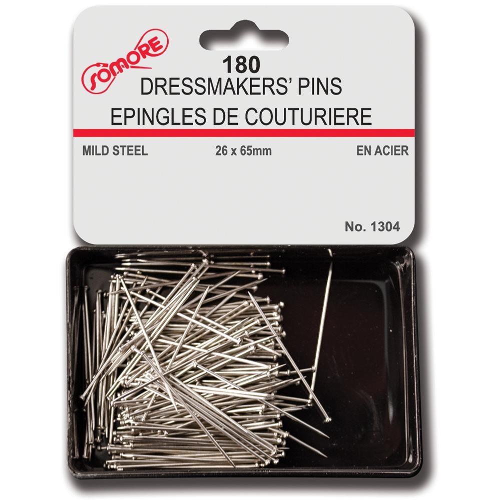 Straight Pins - 180 1-1/16"/26 Mm - Dollar Max Depot