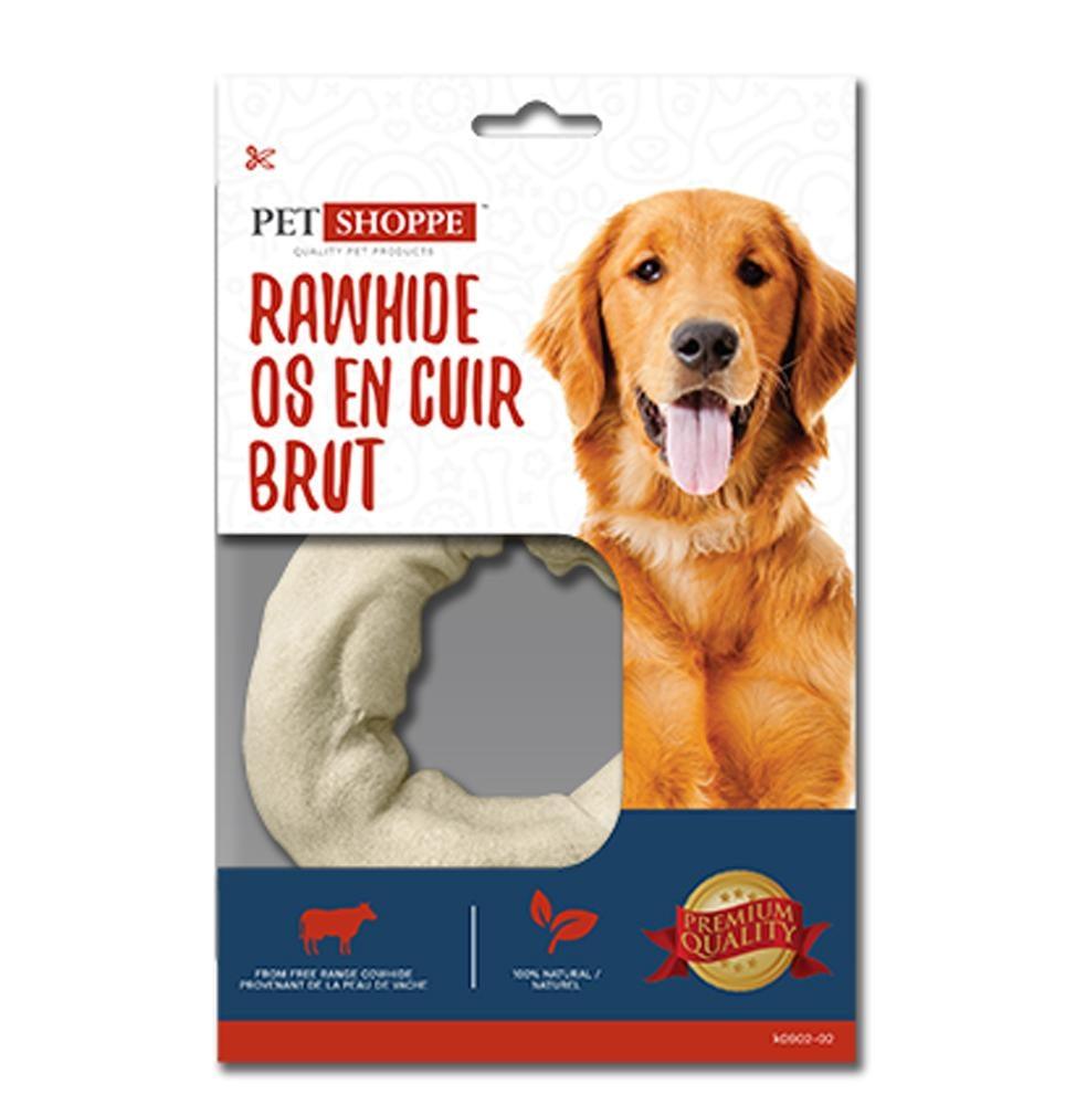 Rawhide Donut White - Lrg - Dollar Max Depot