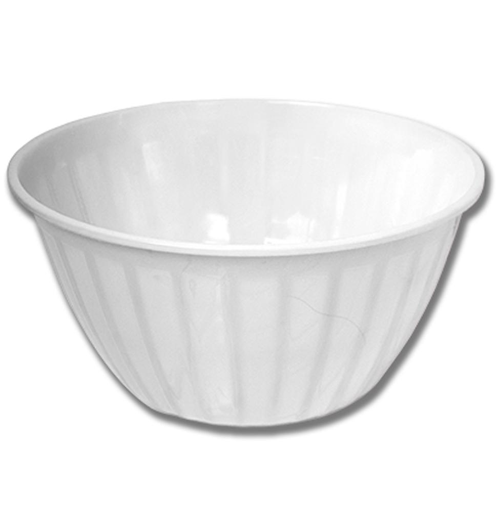 Salad Bowl - 11.2" - 4.5Qt White - Dollar Max Depot