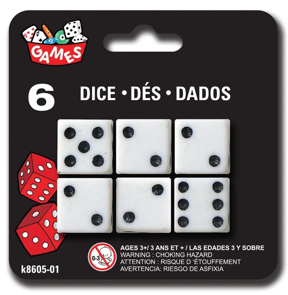 Dice - 6Pcs - Dollar Max Depot