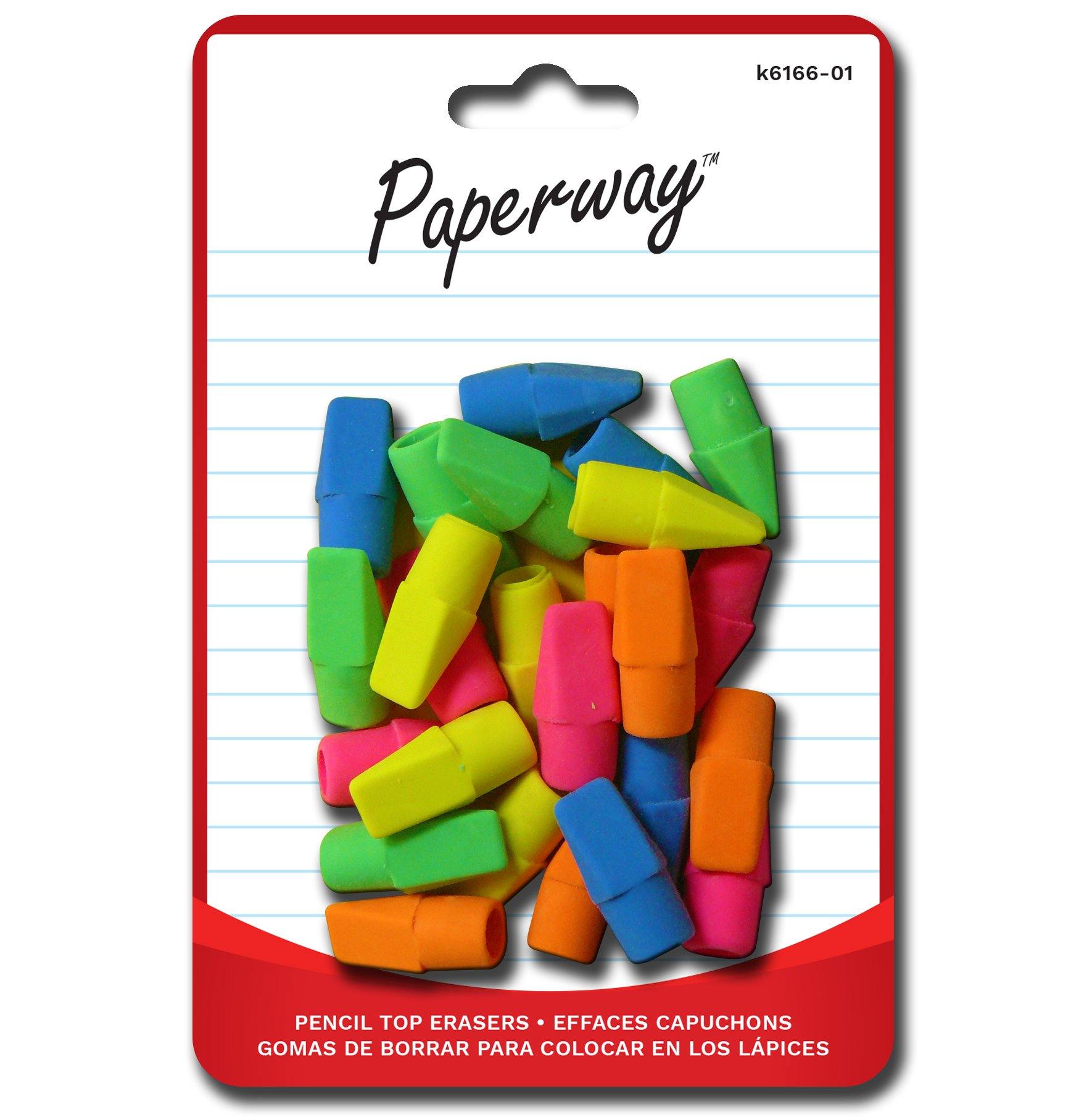 25 Pencil Top Erasers - Dollar Max Depot