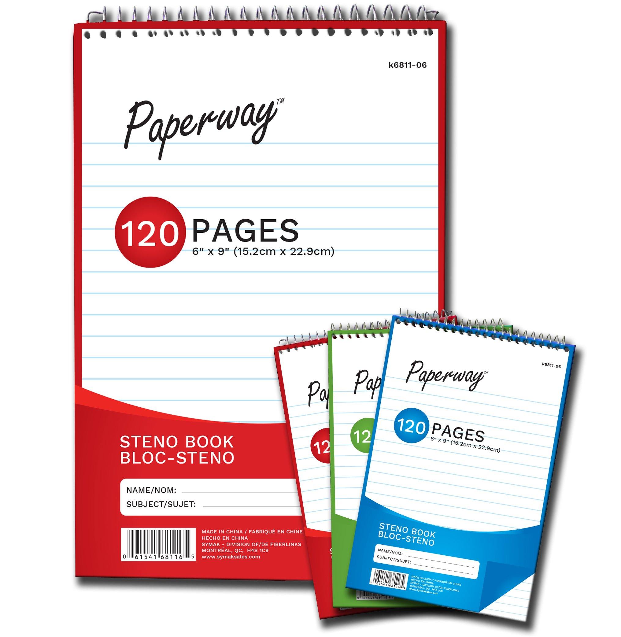 120 Page Steno Book - Dollar Max Depot