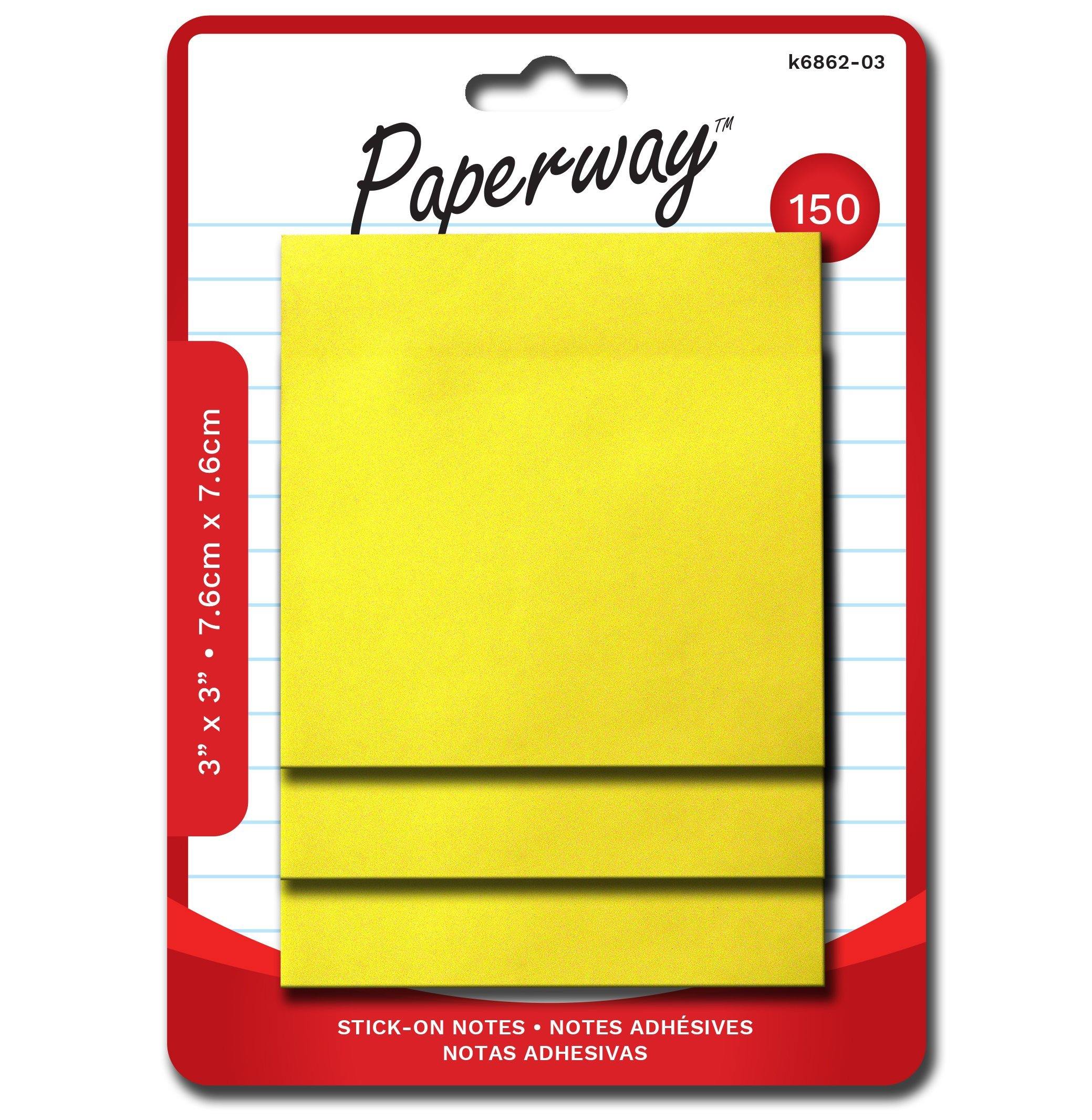 150 Stick-On Notes 3"X3" - Dollar Max Depot
