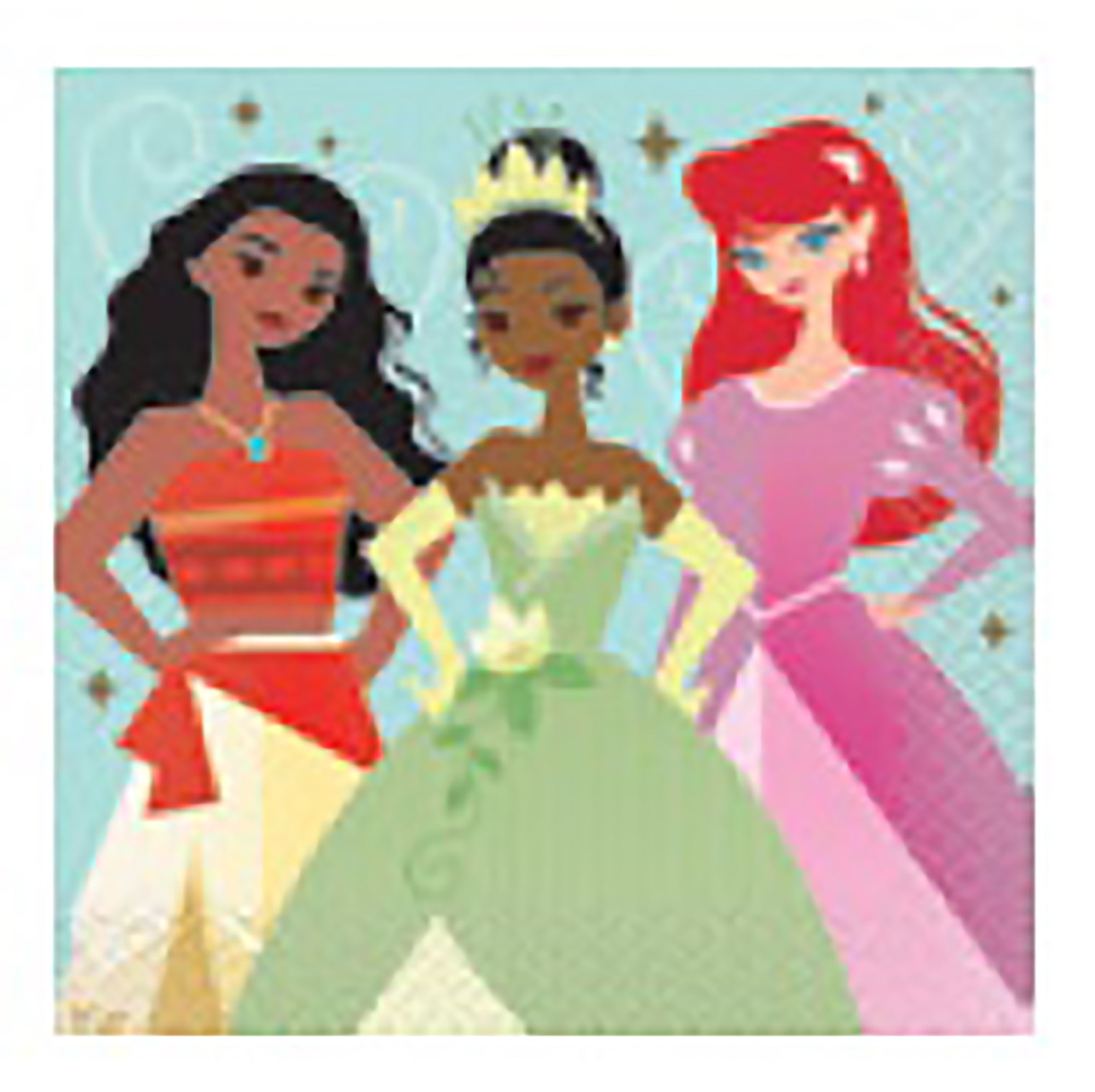 Disney Princess 16 Beverage Napkins 9.75x9.75in
