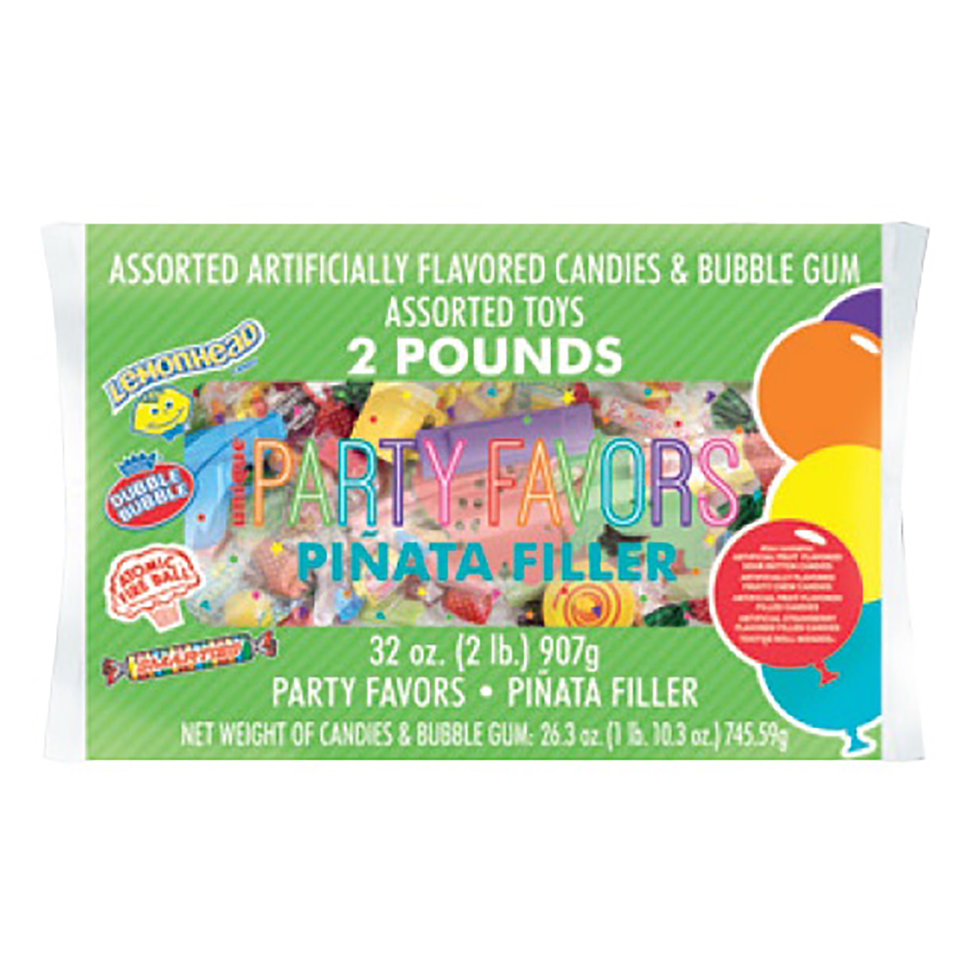 Festive Pinata Filler 2lb Assorted Favors and Candy