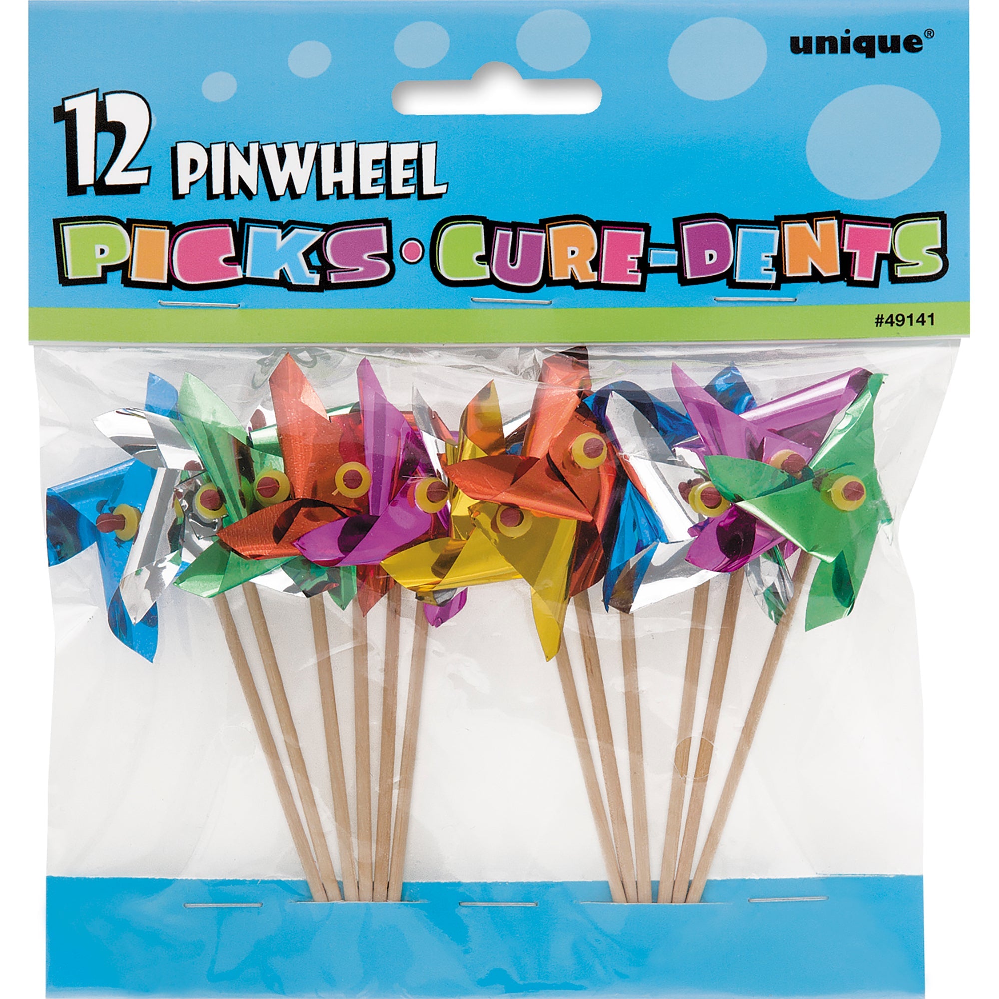 12 Pinwheel Picks 4in