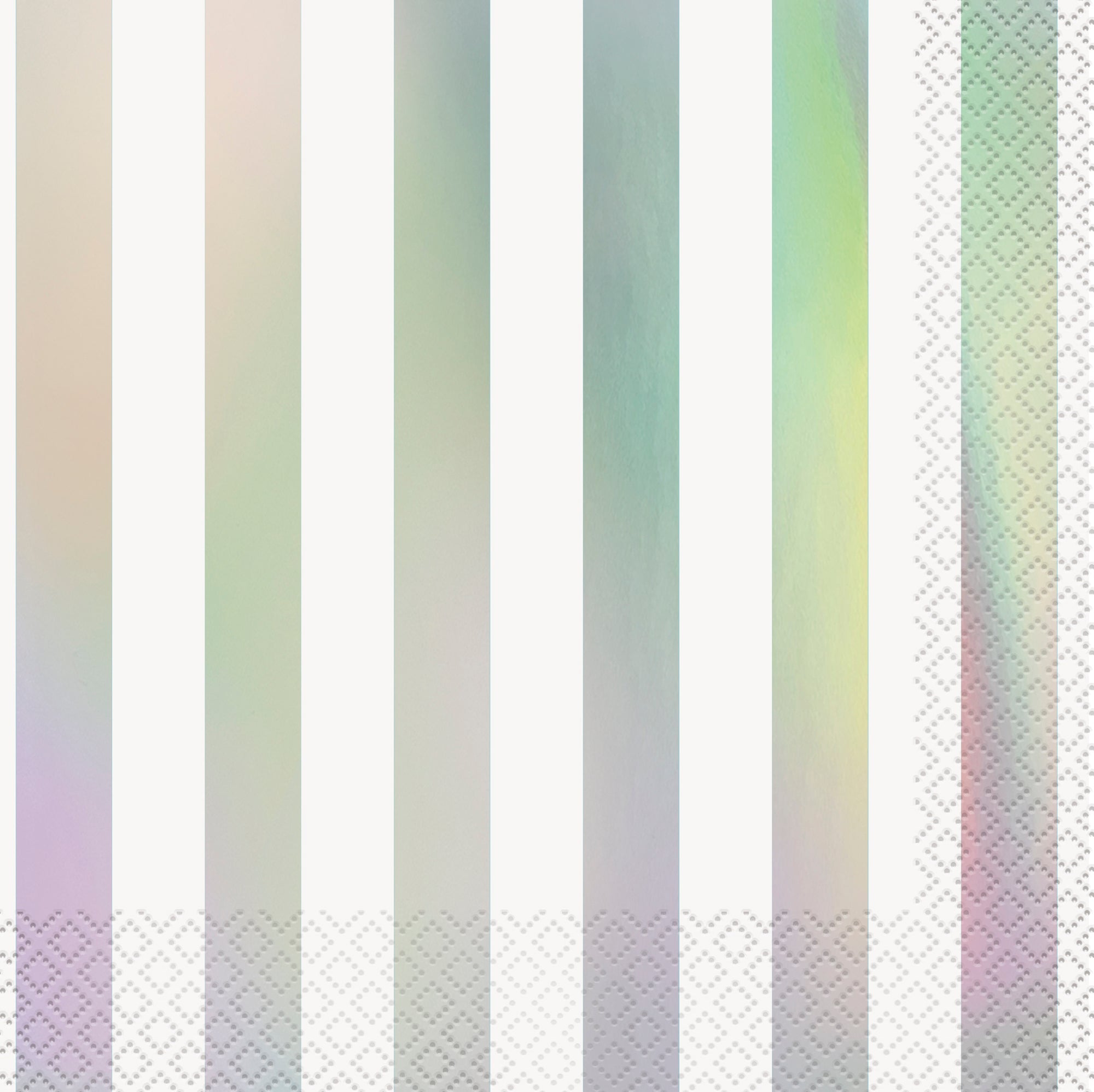 16 Iridescent Stripes Luncheon Napkins 12.75x12.75in