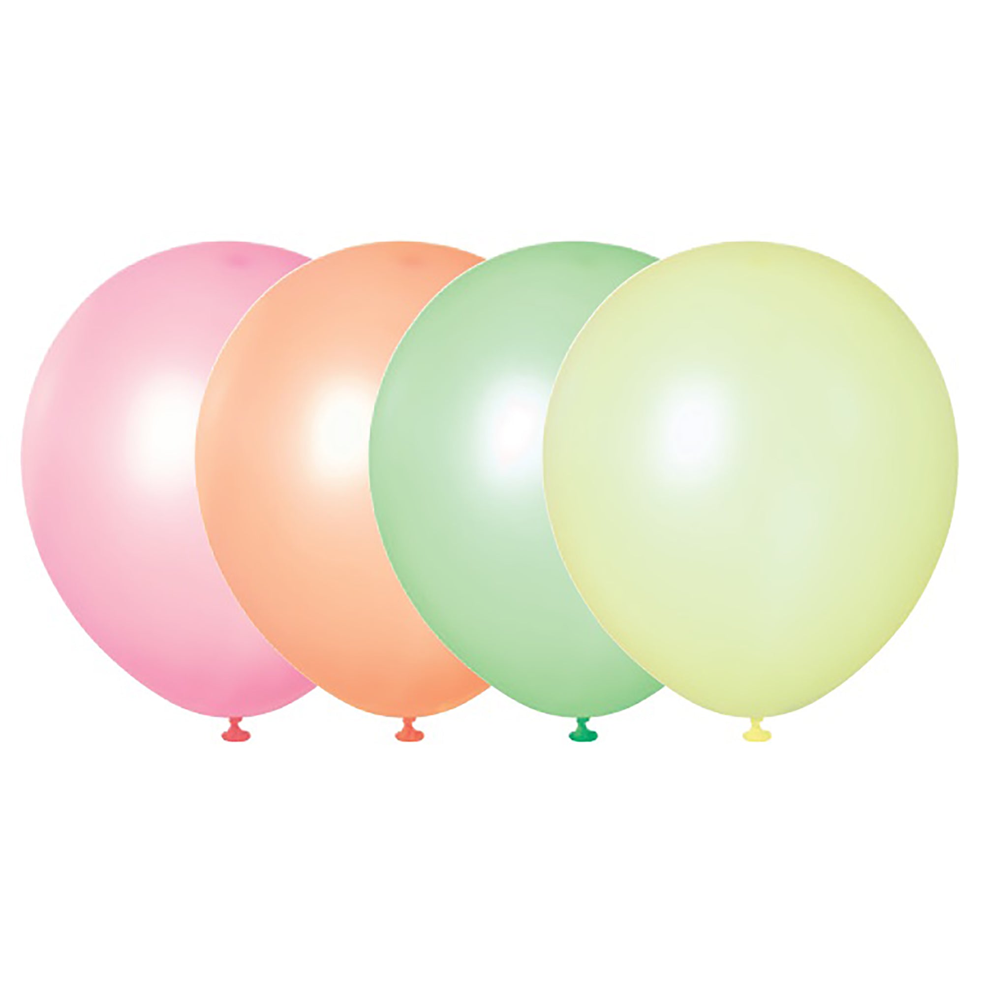 10 Latex Balloons 12in Neon Assorted