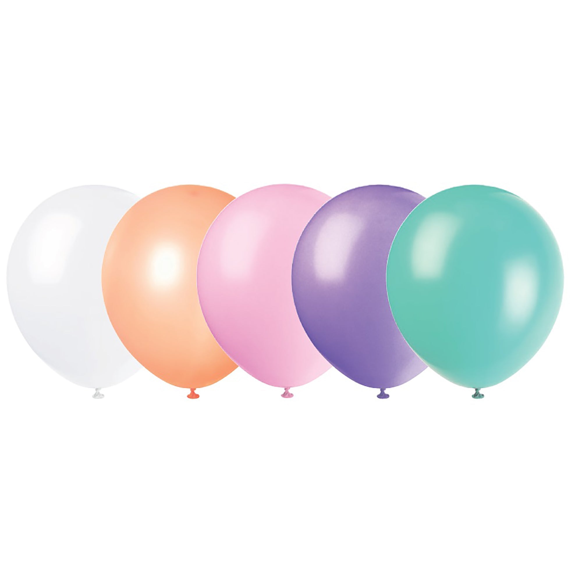 10 Latex Balloons 12in Pastel Assorted