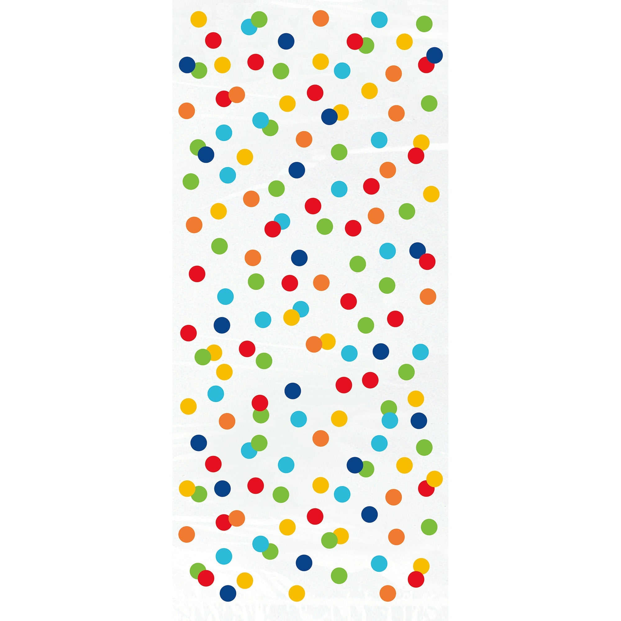 Rainbow Polka Dots 20 Printed Cello Bags Twist-ties Included 11.5Hx5W in