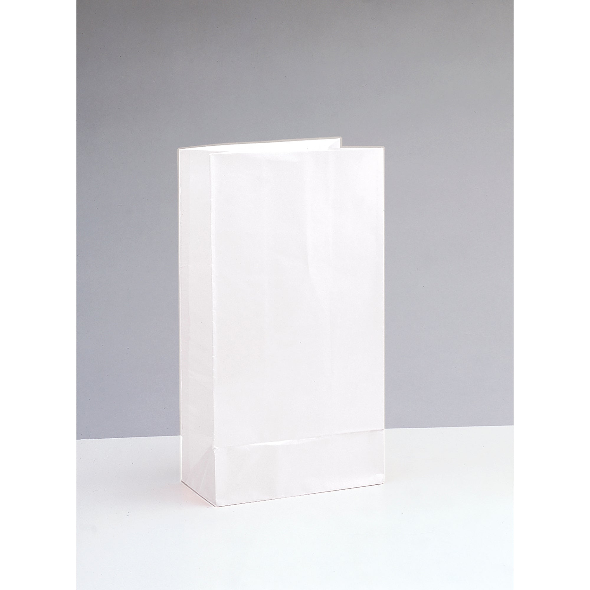 10 Party Paper Bags White 10H x 5W in