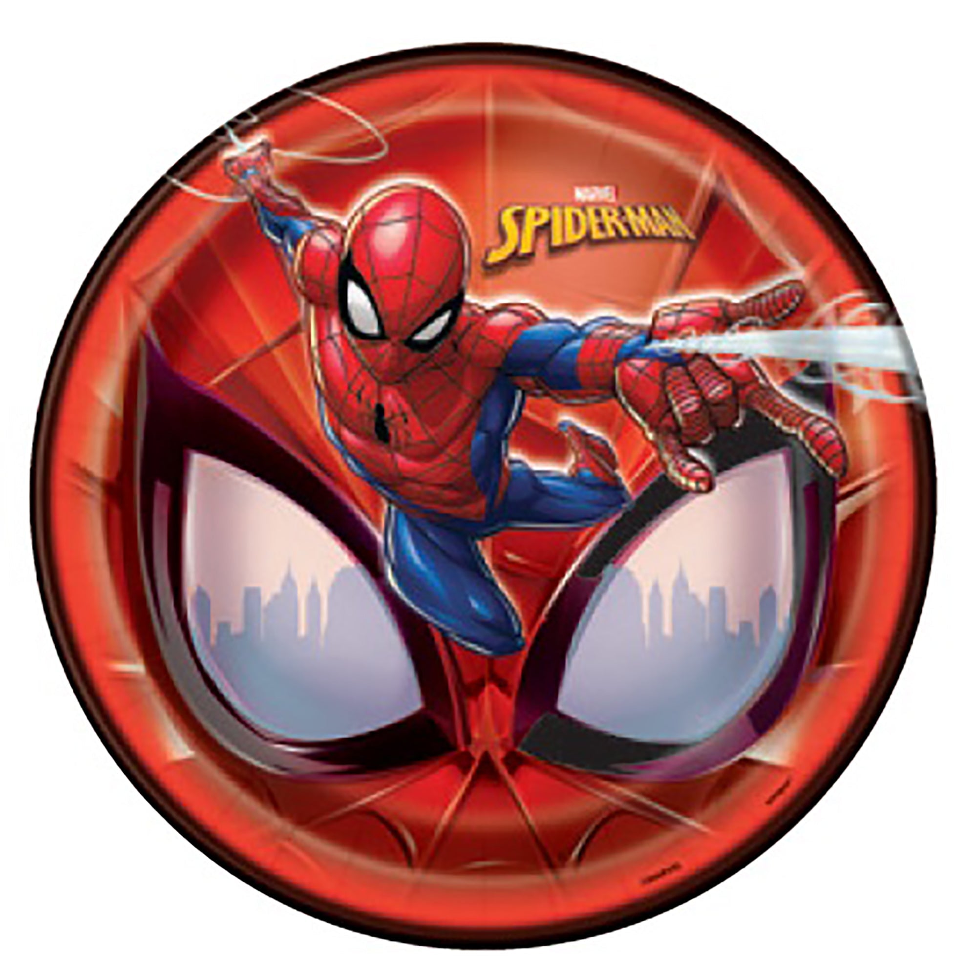Spiderman 8 Round Paper Plates 9in