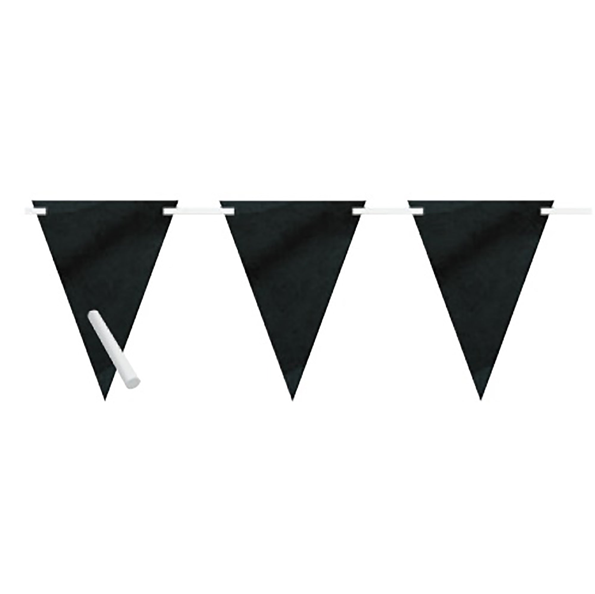 Black Chalkboard Flag Banner with Chalk 9ft