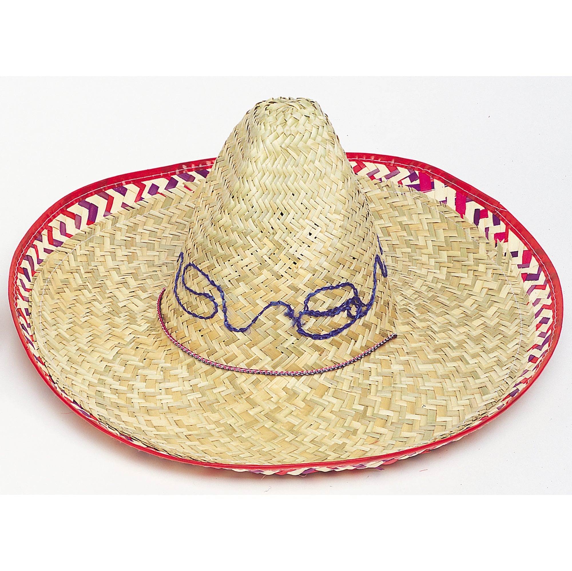 Adult Sombrero with Checker Trim - Main Image