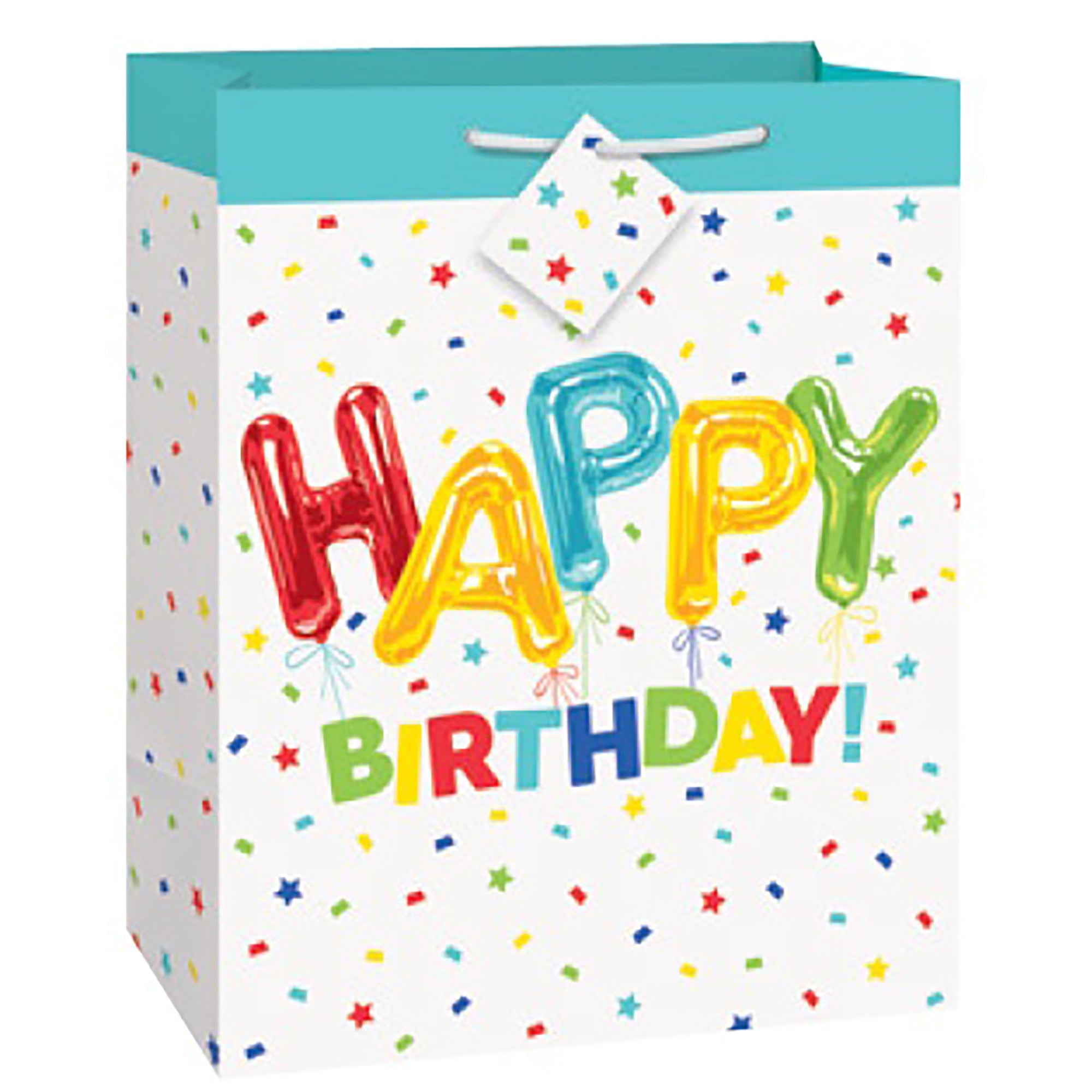 Happy Balloon Gift Bag Large 10.5Wx13Hx5.5D in