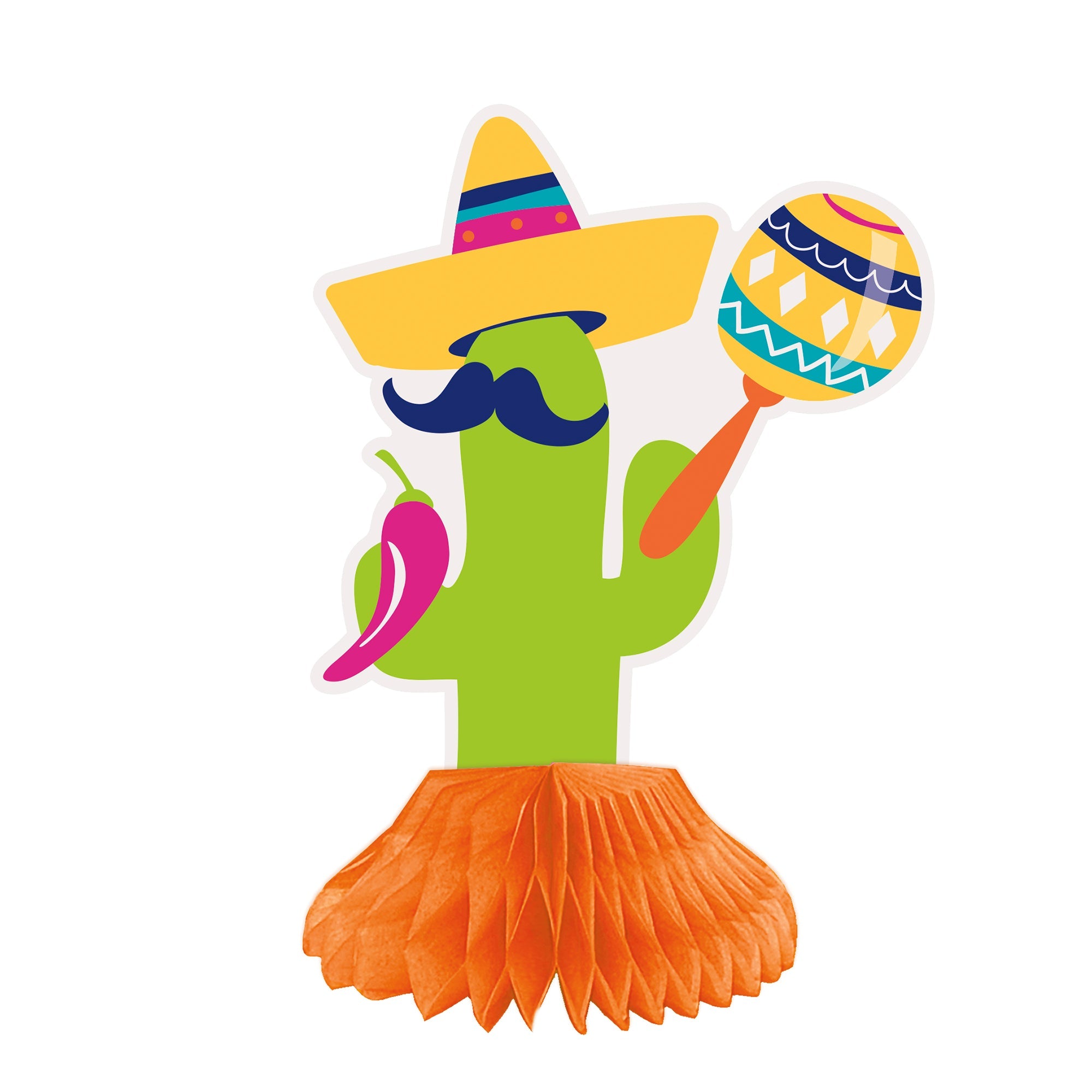 Fiesta 3 Honeycomb Table Decorations 6in