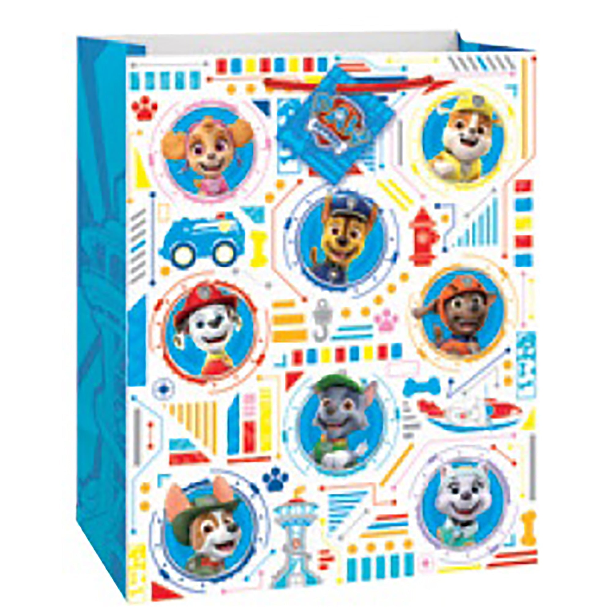 Paw Patrol Gift Bag Large 10.5Wx13Hx5.5D in
