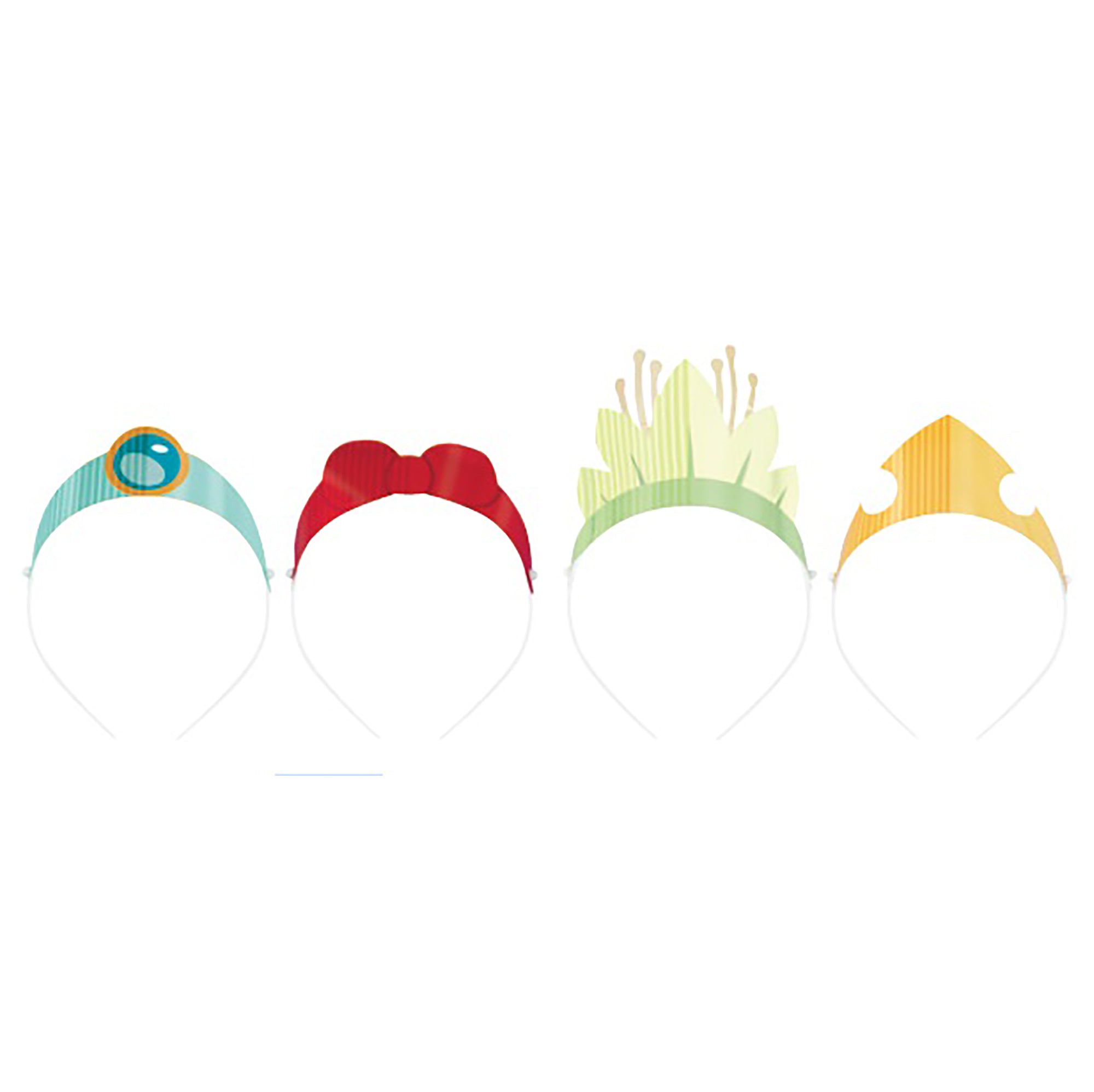 Disney Princess 4 Foil Paper Headbands