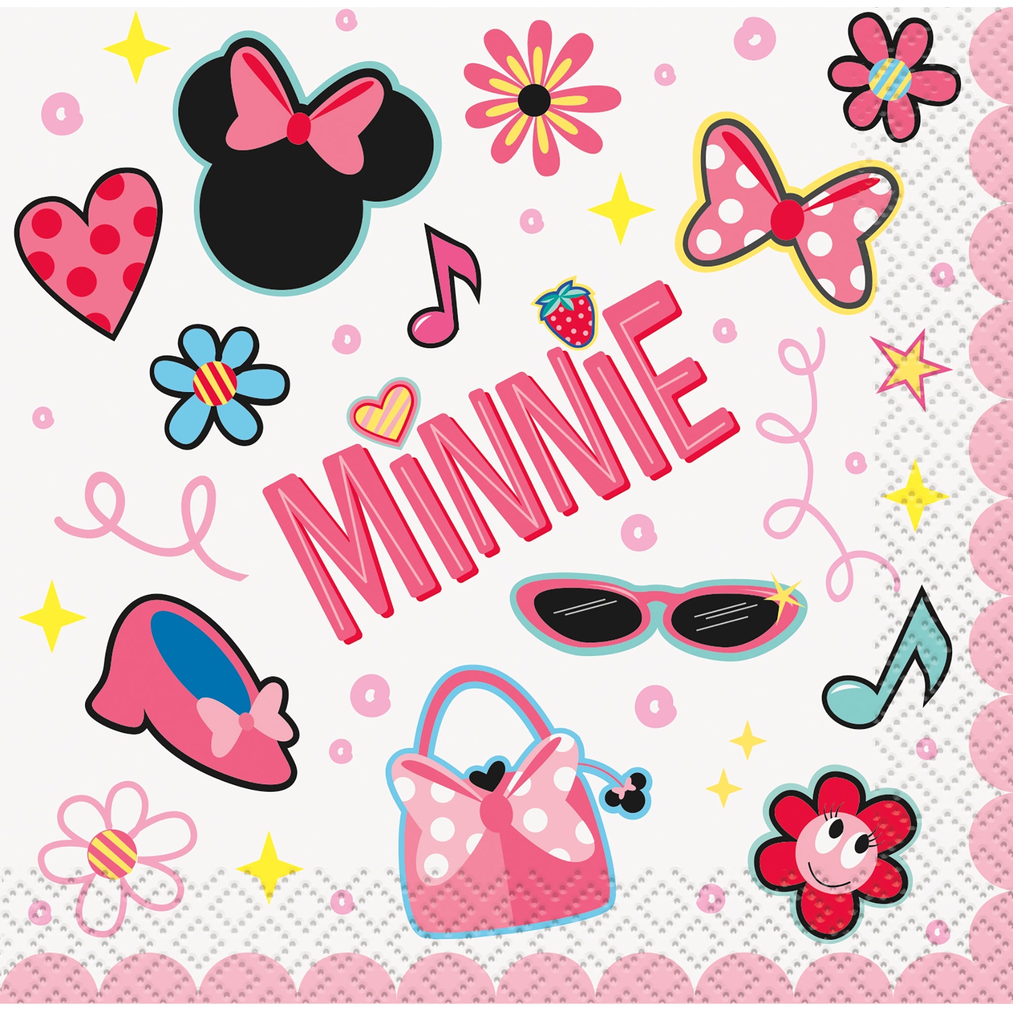 Minnie 16 Beverage Napkins 9.75x9.75in