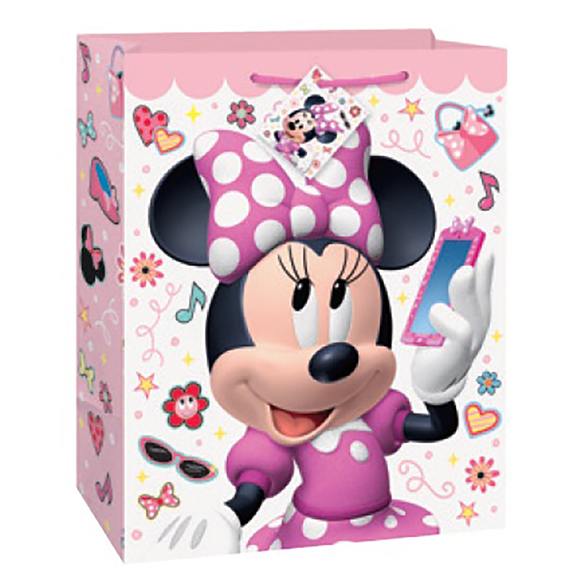Minnie Gift Bag Large 10.5Wx13Hx5.5D in