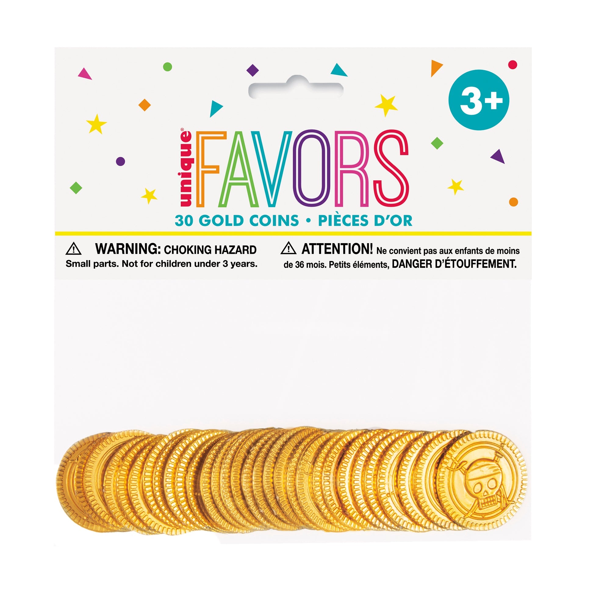 30 Treasure Coins Plastic