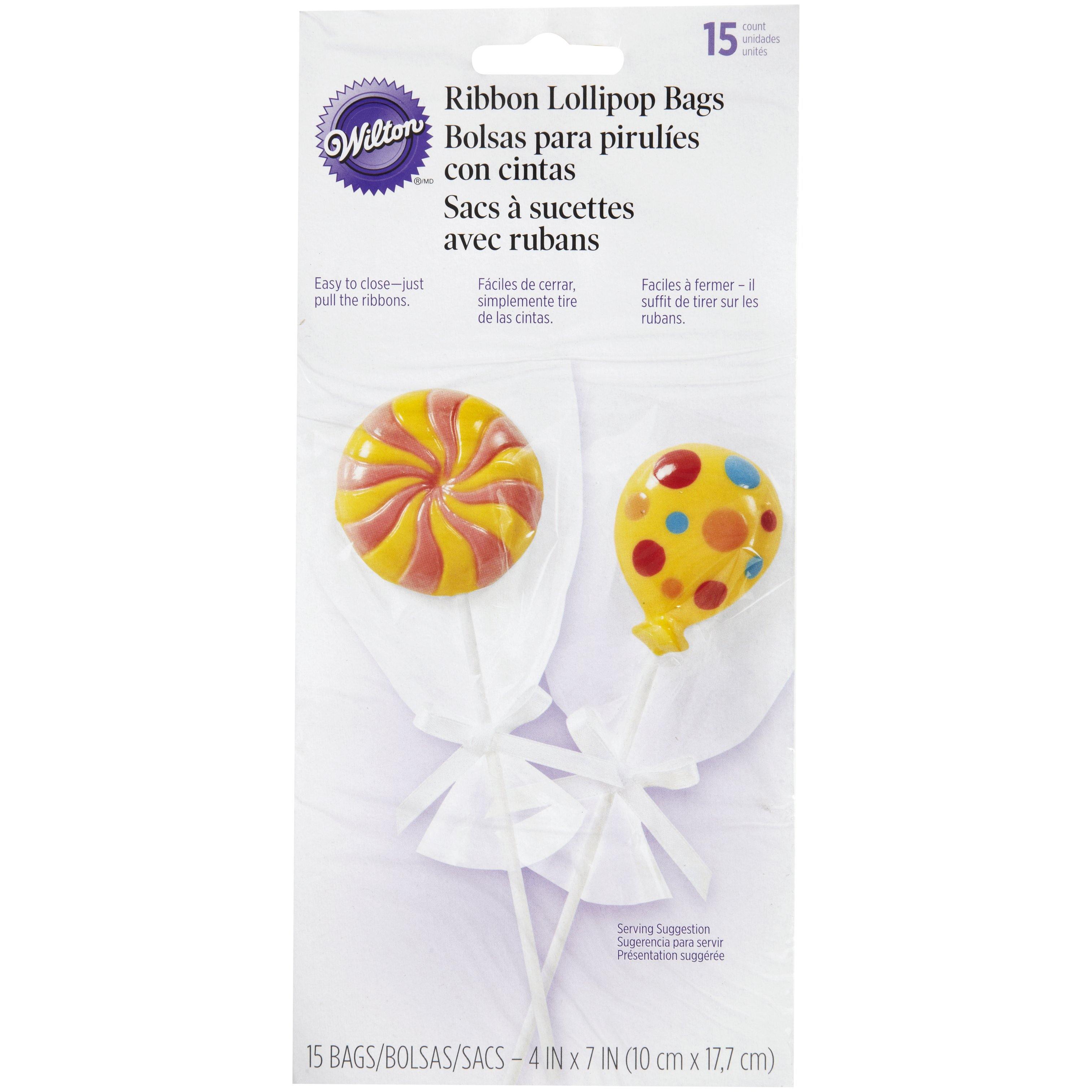 Wilton Bags Lollipop 15 Count W Bow Draws - Dollar Max Dépôt