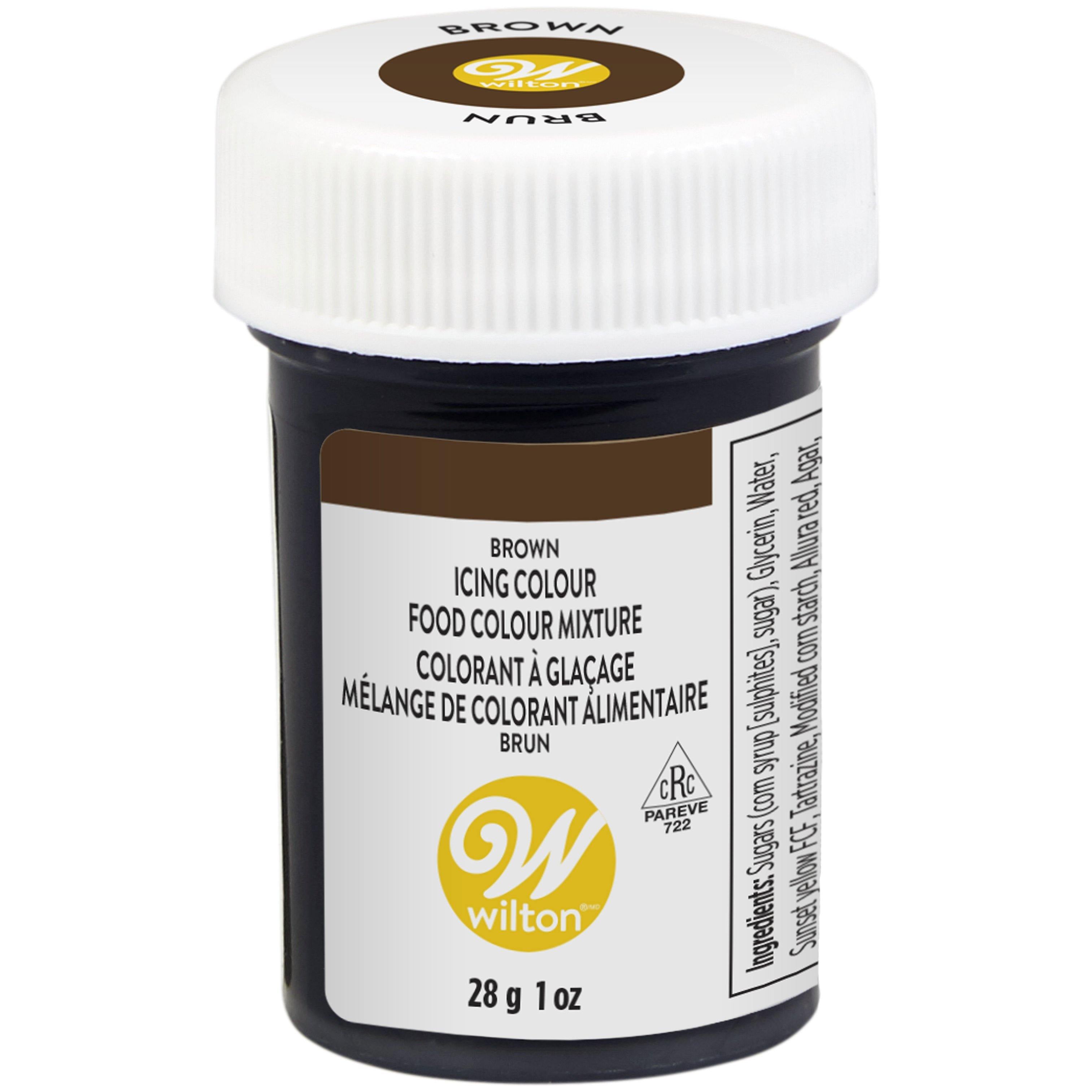 Wilton Icing Colour 1Oz Brown Bilingu - Dollar Max Dépôt