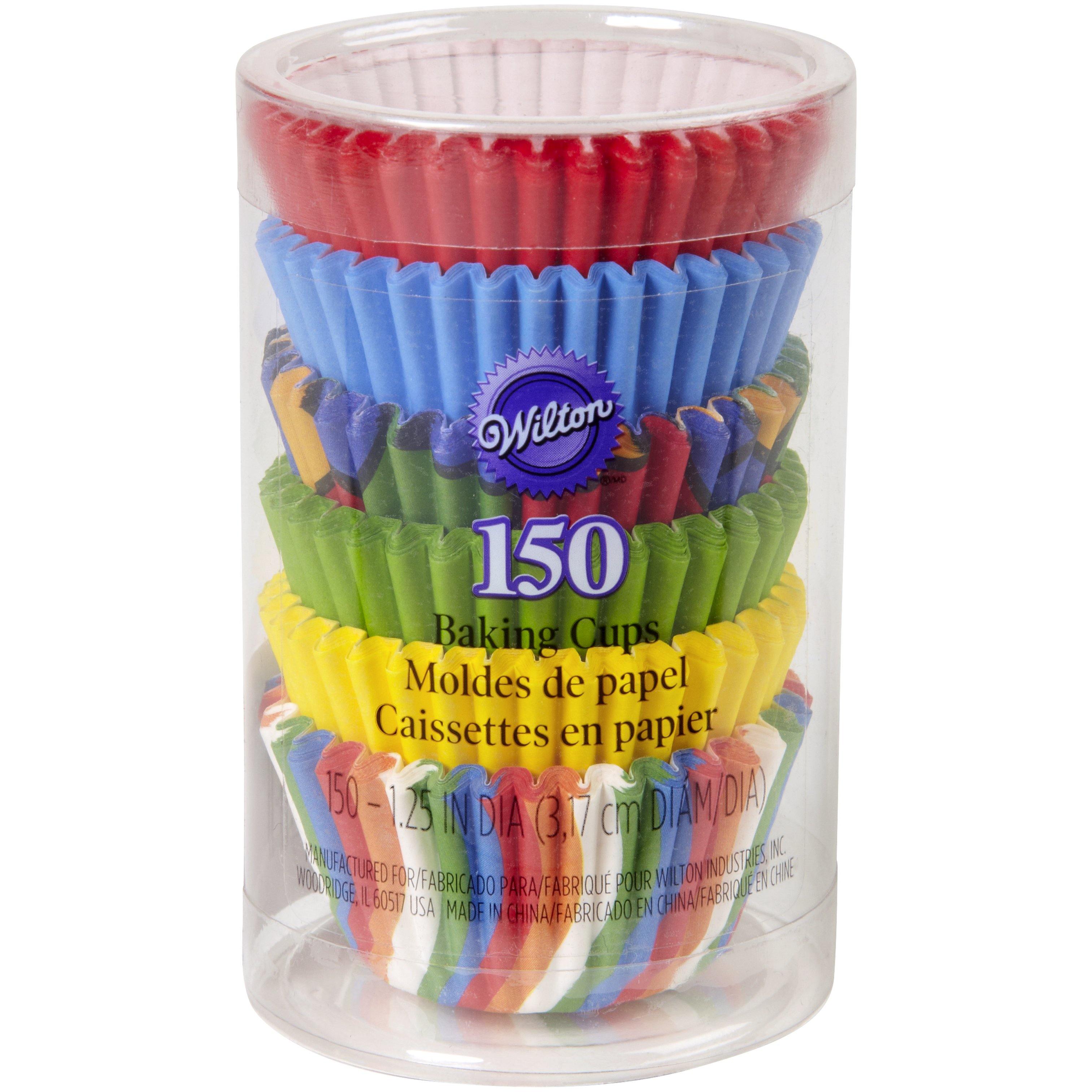 Wilton Baking Cups 150 Count Mini Primary - Dollar Max Dépôt