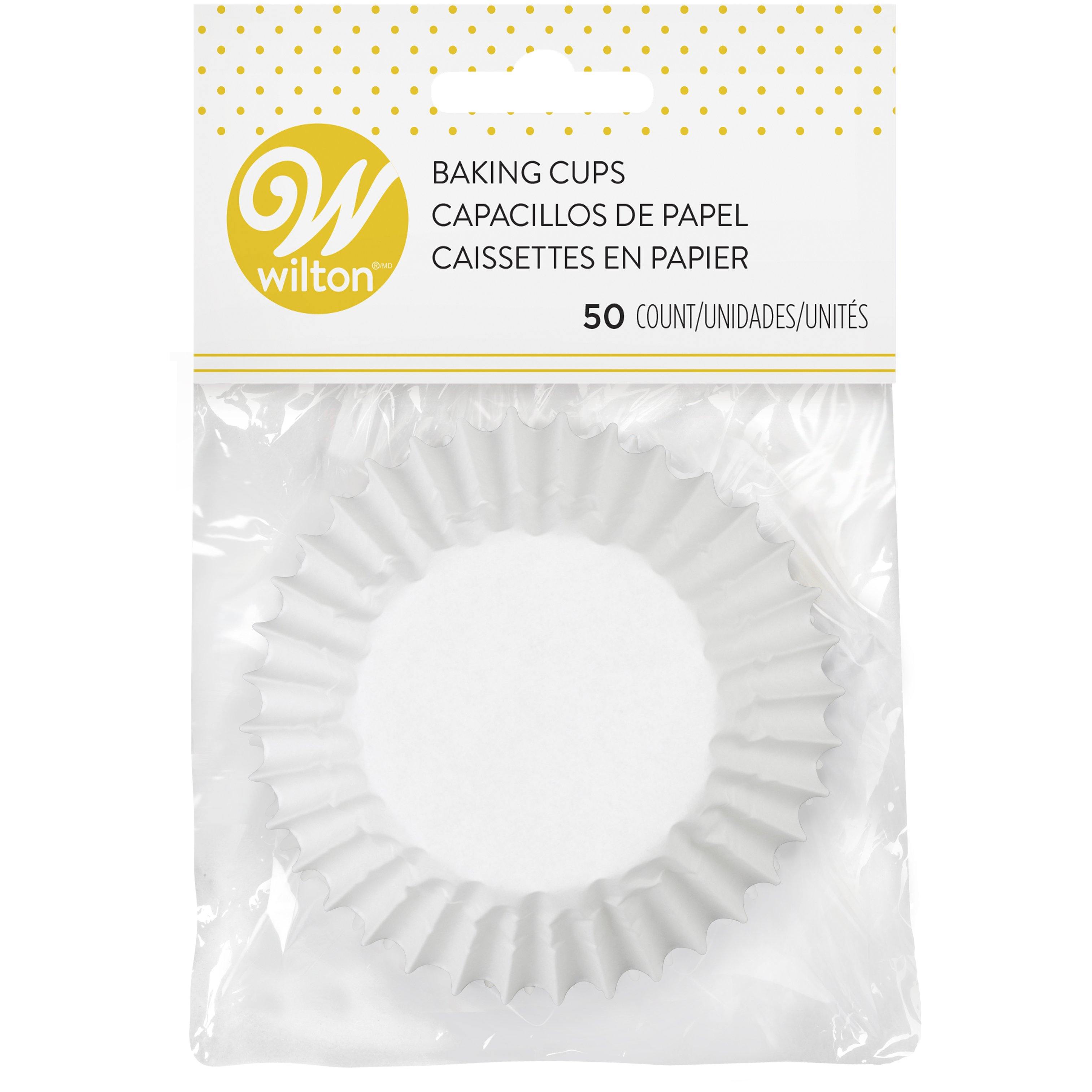Wilton Baking Cups 50 Count Standard Jumbo Whi - Dollar Max Dépôt