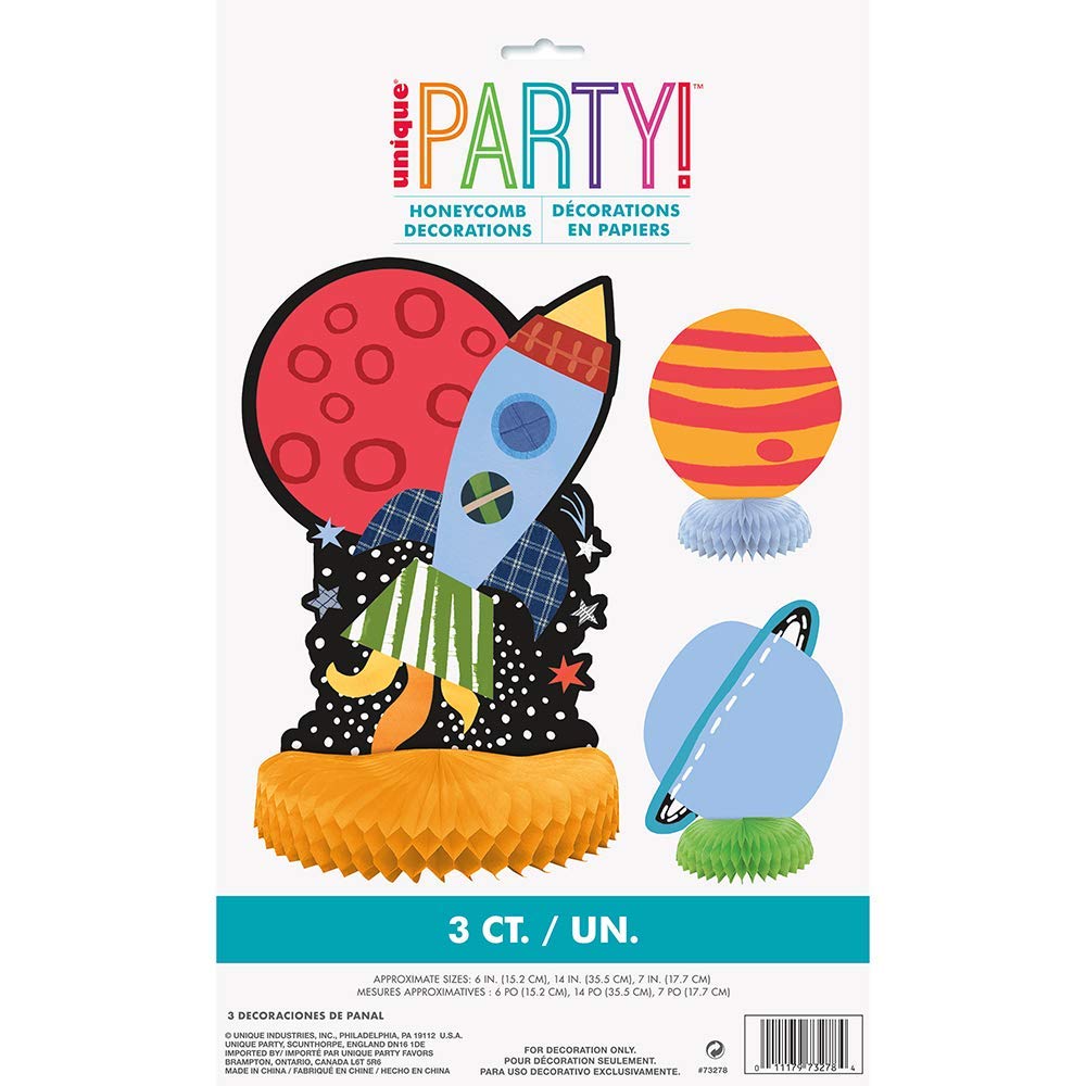 Outer Space 3 Honeycomb Centerpieces 6in to 10in