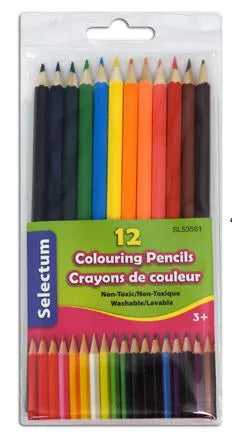 12 Crayons à Colorier
