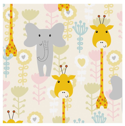 Mill Brook 2 Sheets Flat Wrap - Baby Giraffe 19x27in each