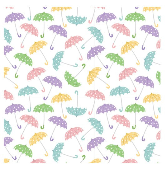 Mill Brook 2 Sheets Flat Wrap - Umbrella 19x27in each