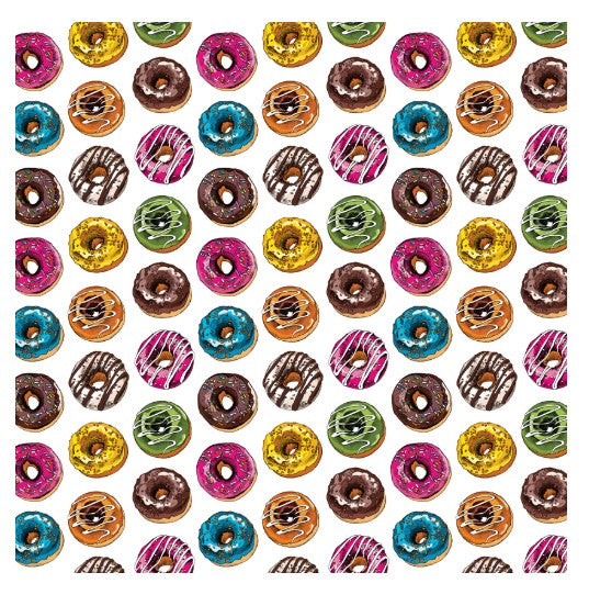 Mill Brook 2 Sheets Flat Wrap - Donuts 19x27in each