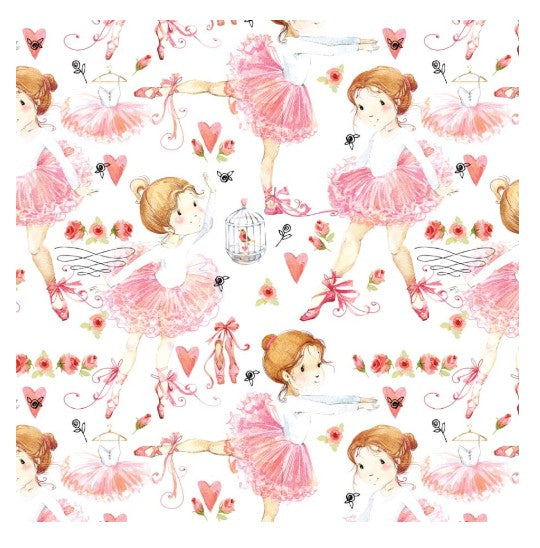 Mill Brook 2 Sheets Flat Wrap - Ballerina 19x27in each