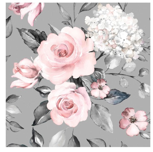 Mill Brook 2 Sheets Flat Wrap - Pink Flowers 19x27in each