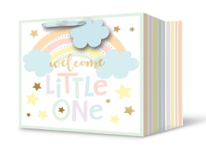Rosedale Gift Bag - Baby Welcome Extra Deep 15W x15H x10D in 