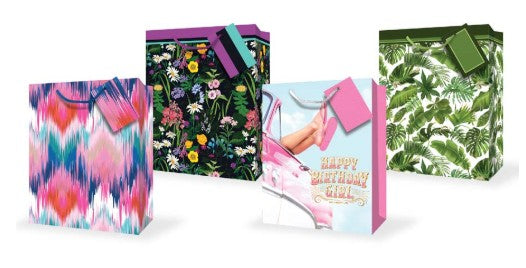 Mill Brook Gift Bag - Feminime Jumbo 12.5W x17.5H x4D in VRT 