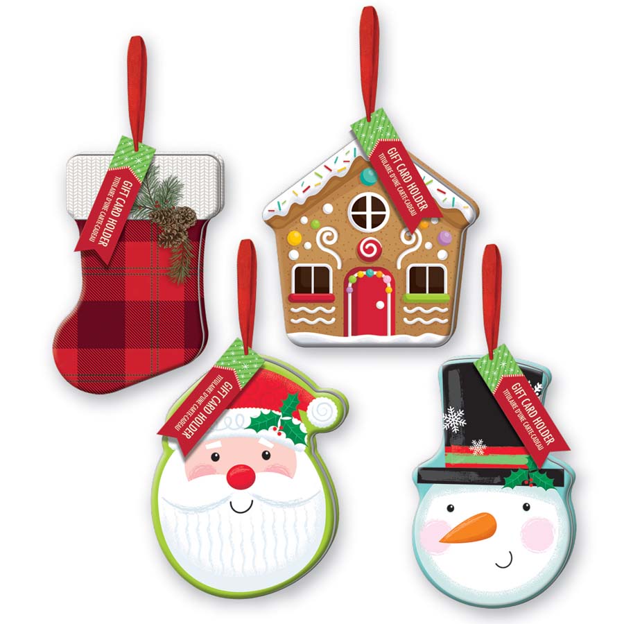 Christmas Die Cut Gift Card Tin VRT