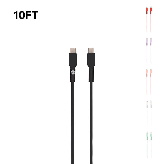 Connect Type C to Type C Heavy Duty High Speed Cable 10ft VRT 