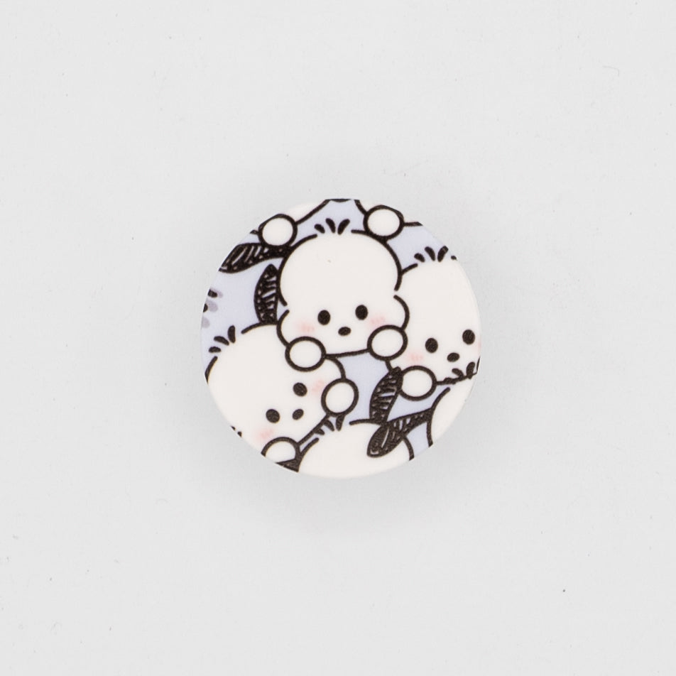 Adhesive Button Style Grip Knob - Pochacco 1.5in