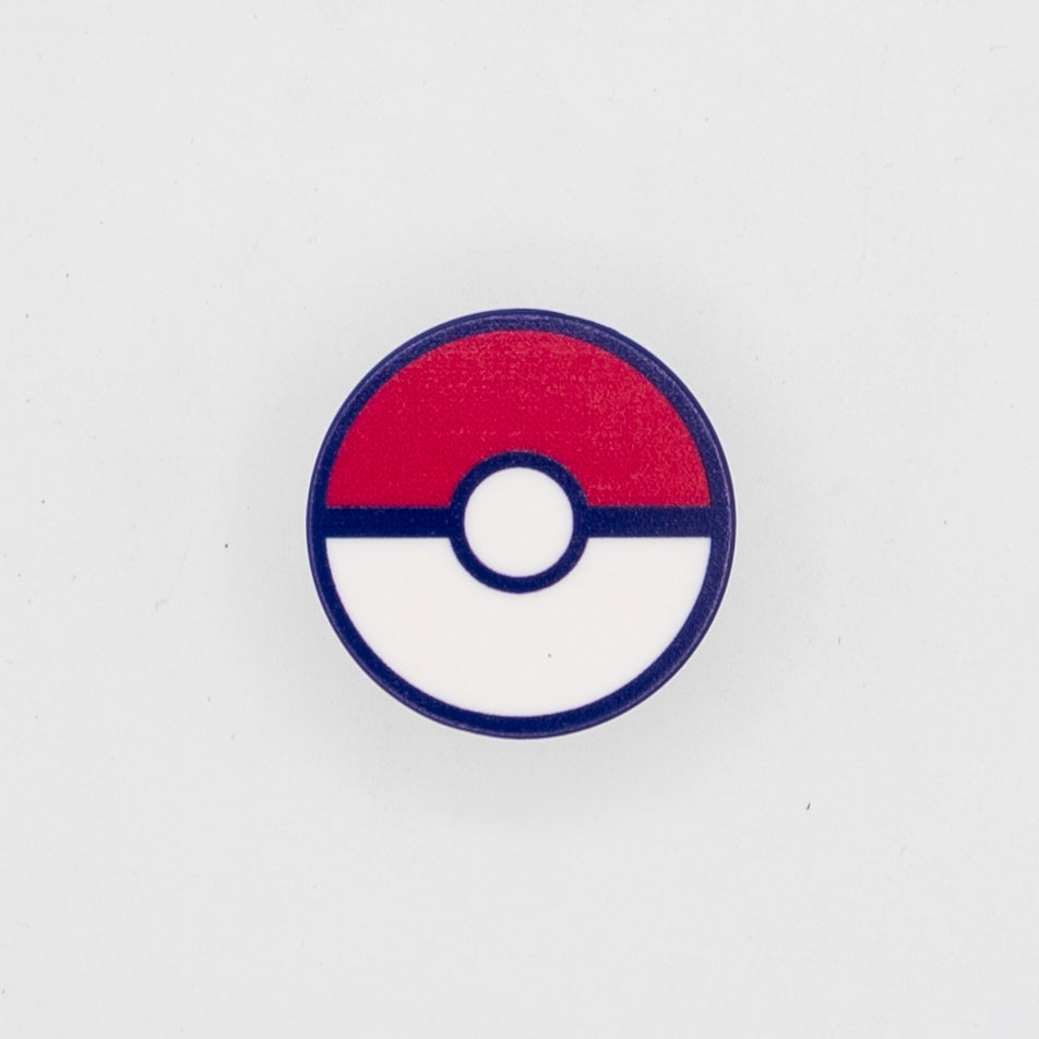 Adhesive Button Style Grip Knob - Pokemon Ball 1.5in