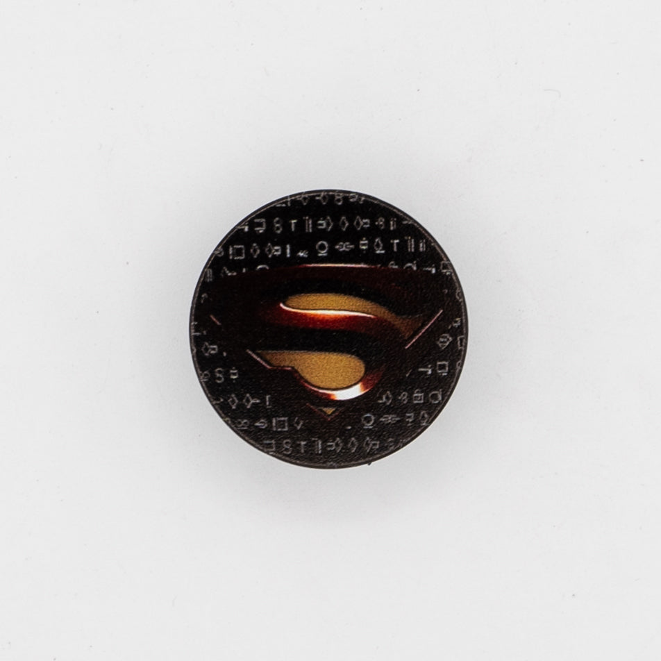 Adhesive Button Style Grip Knob - Superman 1.5in