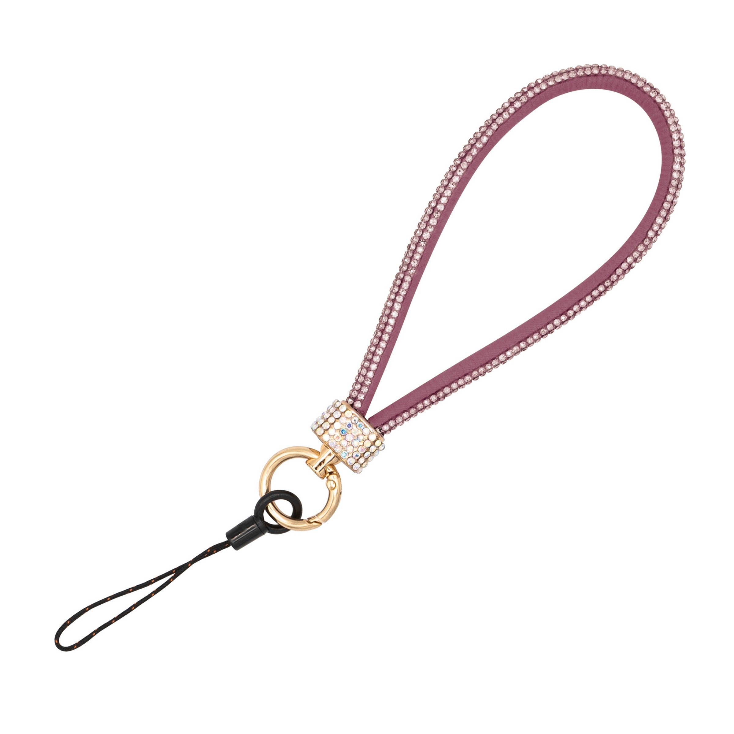 Wrist Phone Lanyard - Glitter Gemstone Style #9 Kunzite 15.5cm