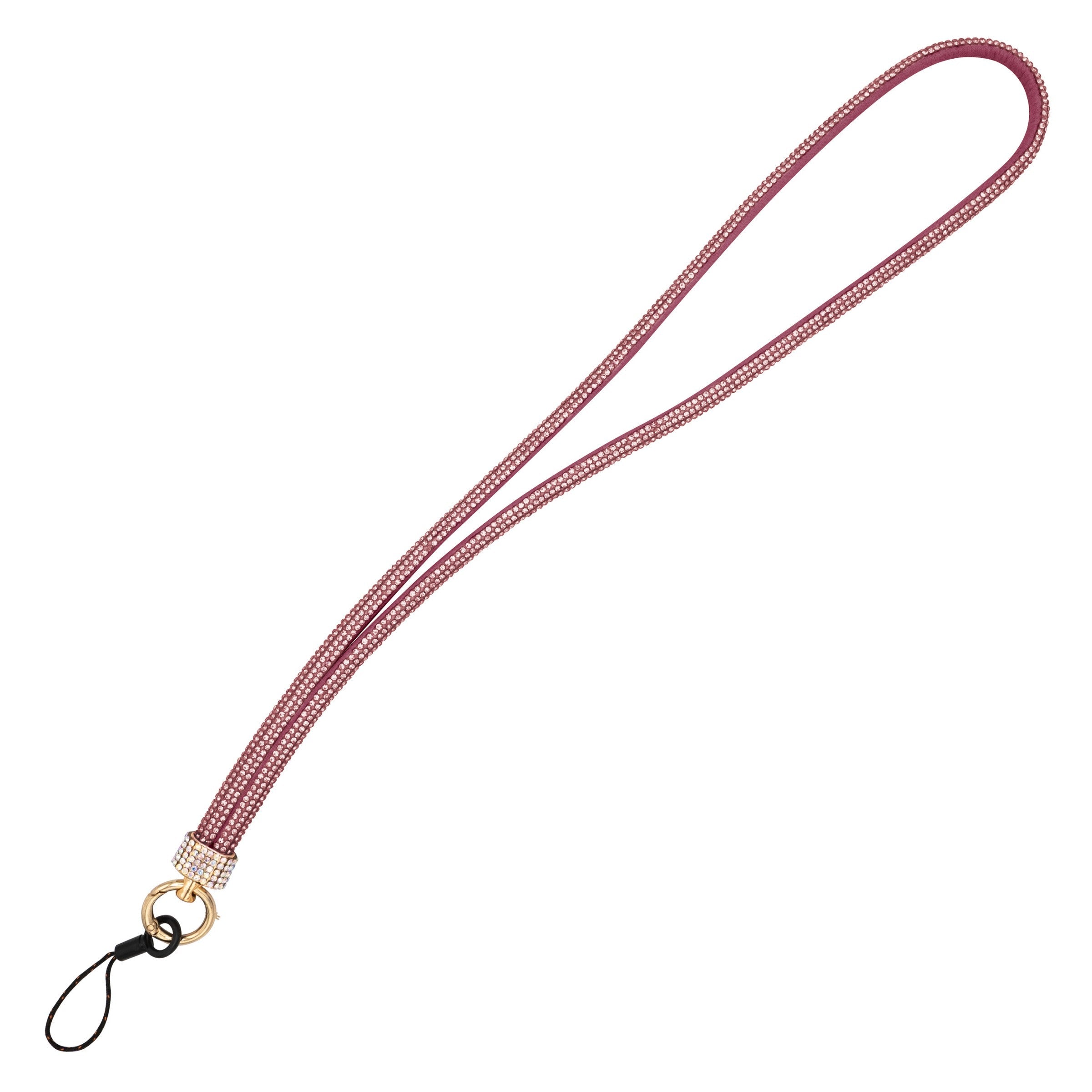 Cross Body Lanyard - Glitter Gemstone Style #9 Kunzite 80cm